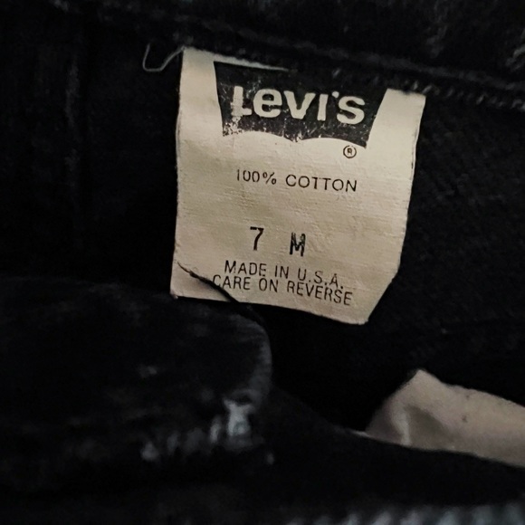 Levi’s 17550-0260 Black Faded Mom Jeans Size 7/27” Vintage 90s - Picture 7 of 12
